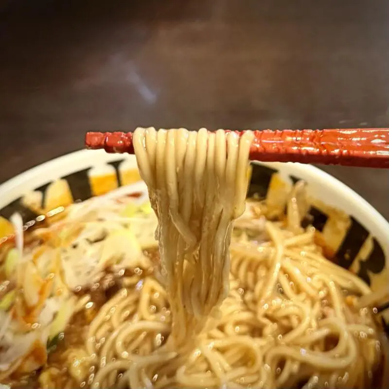 我流酸辣湯麺 拉麺勇気 らーめんゆうき 宮城県仙台市若林区若林 痺辛酸辣湯麺 シビカラスーラータンメン 麺