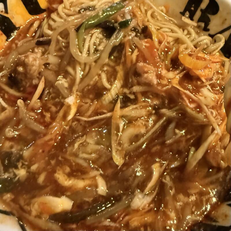 我流酸辣湯麺 拉麺勇気 らーめんゆうき 宮城県仙台市若林区若林 痺辛酸辣湯麺 シビカラスーラータンメン 混ぜる