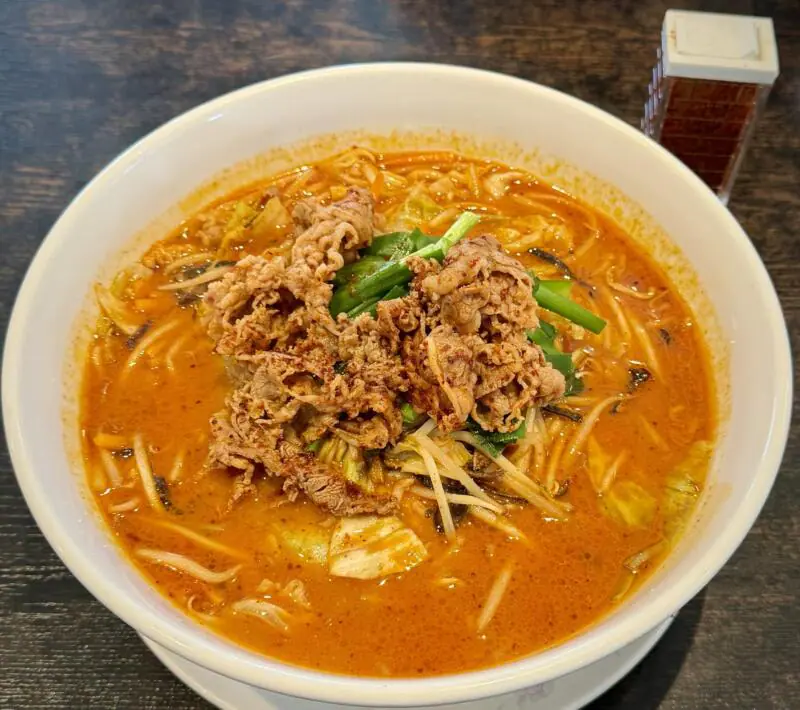 ファミリーレストラン デリシャス 宮城県石巻市蛇田 激辛カルビみそらーめん 辛味噌ラーメン