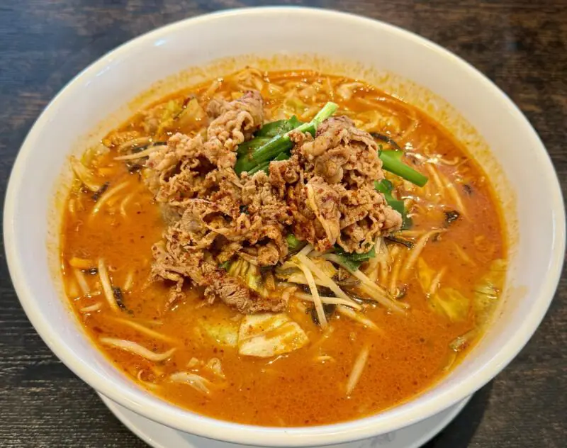 ファミリーレストラン デリシャス 宮城県石巻市蛇田 激辛カルビみそらーめん 辛味噌ラーメン