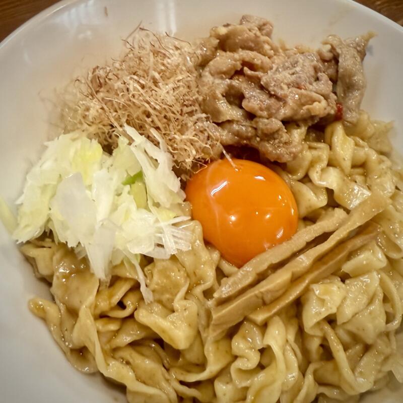 自家製麺 ラカン 宮城県仙台市若林区荒井 荒井駅 ワシワシ油そば 汁なしまぜそば 自家製芳香鶏油 自家製極太麺 変更 具