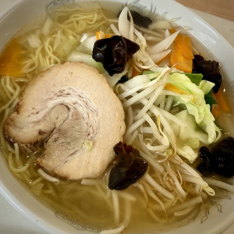 展望レストラン 花の杜 秋田県横手市前郷字 平鹿総合病院9階 塩タンメン 野菜塩ラーメン 具