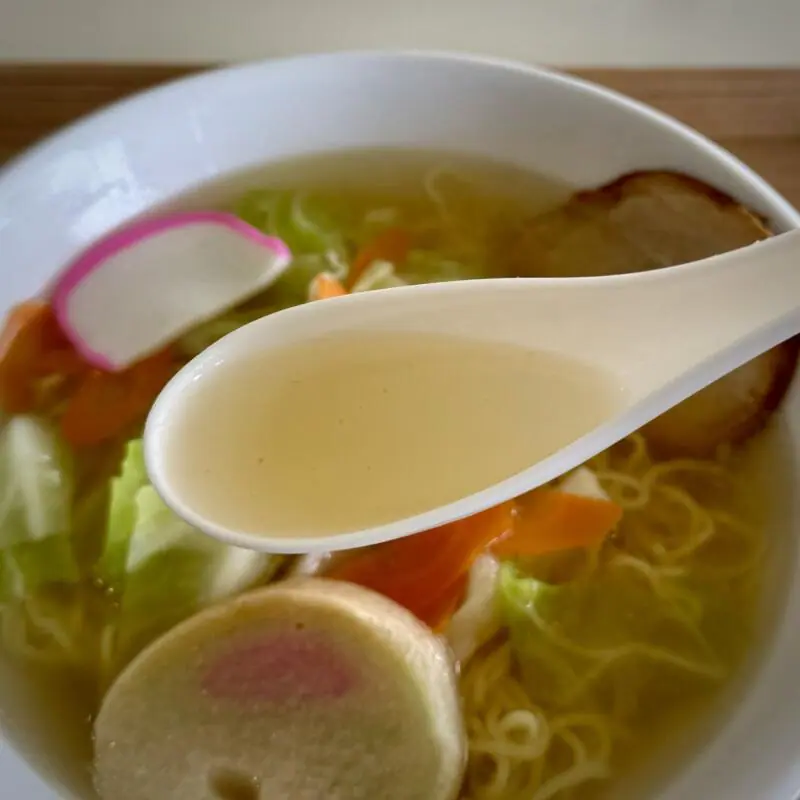 レストラン風 秋田県能代市落合 能代厚生医療センター1階 院内食堂 塩タンメン 塩ラーメン スープ