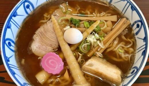 碇ヶ関ドライブイン＠青森県平川市碇ヶ関にて自然薯ラーメンをオーダー！麺に碇ヶ関産の自然薯を練り込んだ珍しいご当地麺♪