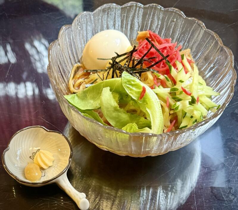 ジュテーム Je t'aime 珈琲 樹庭夢 秋田県にかほ市象潟町 冷やし麺 冷やし中華 冷たいラーメン