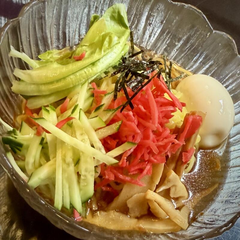 ジュテーム Je t'aime 珈琲 樹庭夢 秋田県にかほ市象潟町 冷やし麺 冷やし中華 冷たいラーメン 具
