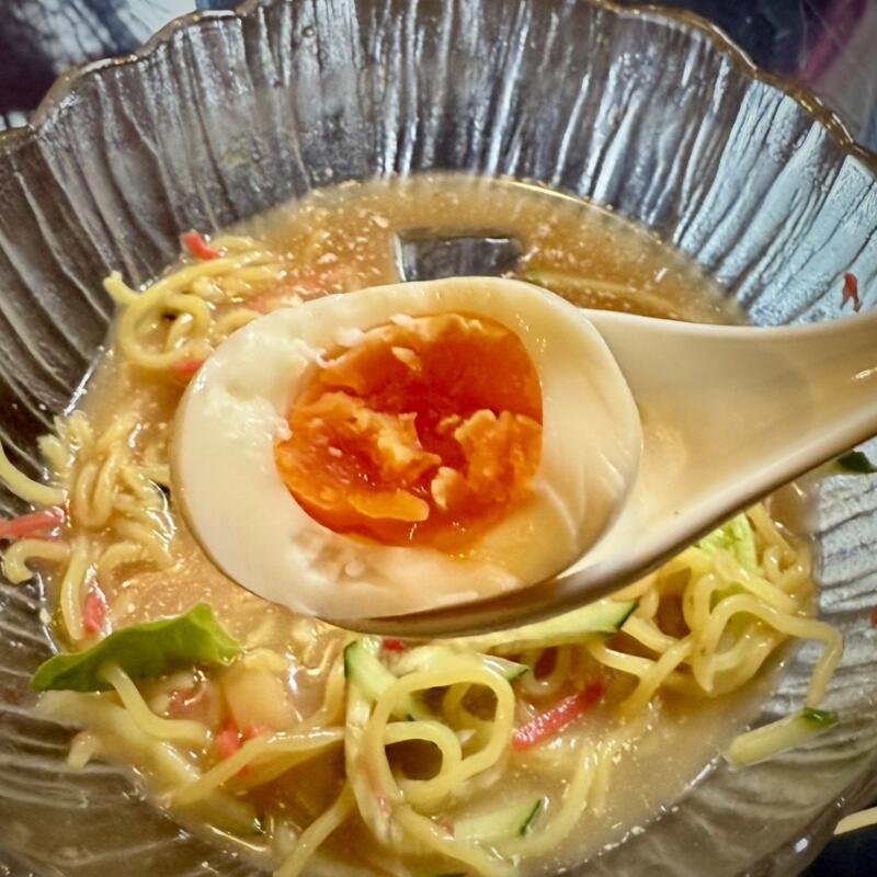ジュテーム Je t'aime 珈琲 樹庭夢 秋田県にかほ市象潟町 冷やし麺 冷やし中華 冷たいラーメン 味玉