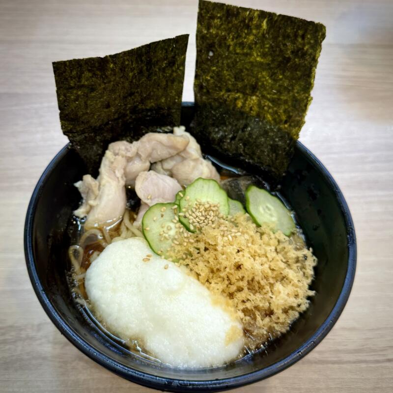 かっぱ寿司 由利本荘店 秋田県由利本荘市石脇 栄屋本店監修 とろろ冷し醤油らーめん 冷たいラーメン