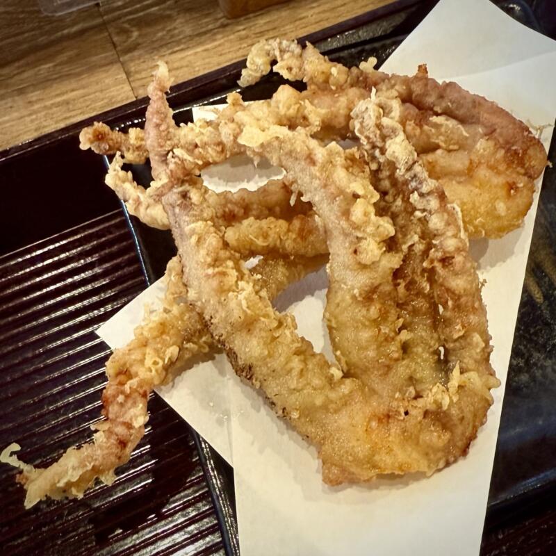 そば処 東亭 ひがしてい 山形県東根市さくらんぼ駅前 げそ天肉中華 冷たい肉中華 冷やしラーメン イカゲソ天ぷら 下足 天麩羅