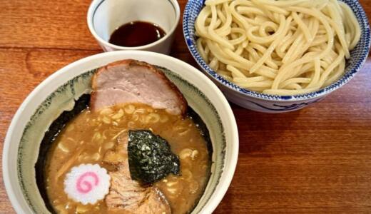 つけソバいしい＠千葉県市川市・国府台にてつけソバをオーダー！単独で自家製太麺のみ→和風蕎麦つゆ→濃厚豚骨魚介のダブルスープ→スープ割りでストーリーを奏でる絶品つけ麺♪