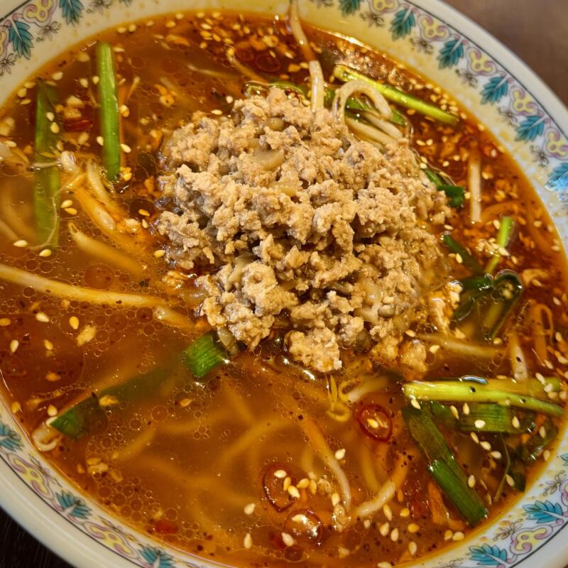 酒茶房如意 さけちゃぼうにょい 山形県酒田市大宮町 台湾ラーメン 辛さ2倍 具