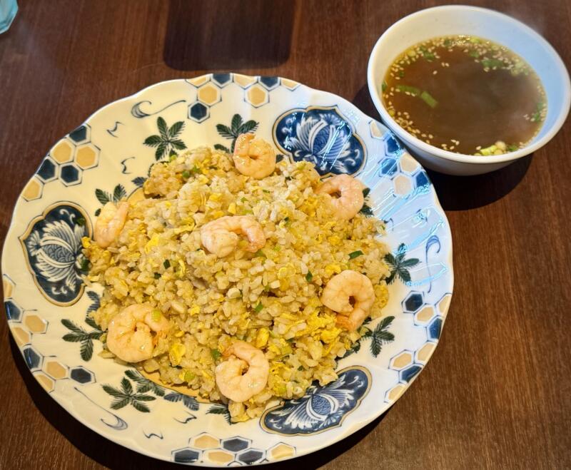 酒茶房如意 さけちゃぼうにょい 山形県酒田市大宮町 海老炒飯 エビチャーハン 中華スープ付き