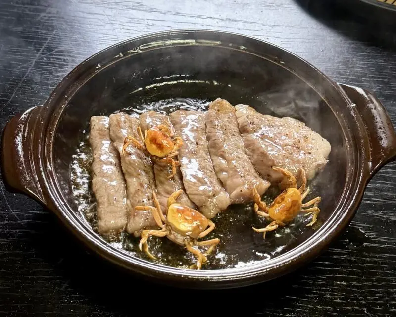 ごんべぇ 秋田県湯沢市三梨町 三梨牛の陶板焼