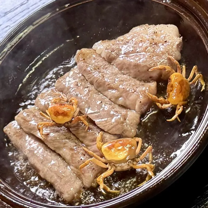 ごんべぇ 秋田県湯沢市三梨町 三梨牛の陶板焼