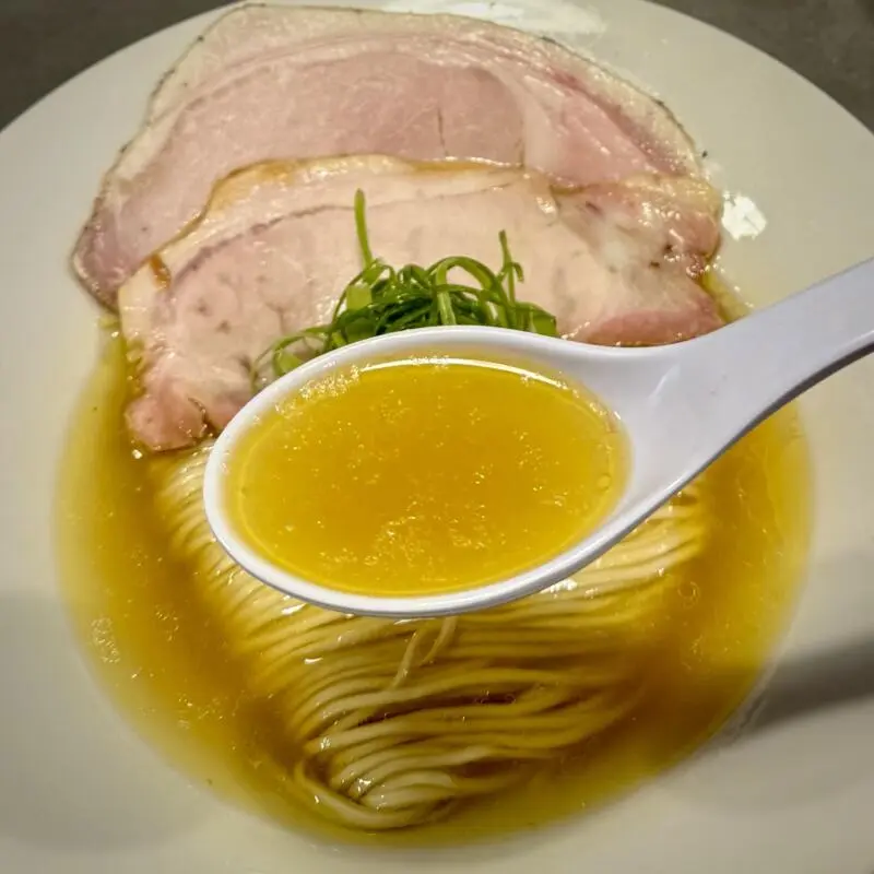Ramen Ao ラーメン アオ 秋田県秋田市川尻御休町 塩らぁ麺 塩ラーメン 朝ラー スープ