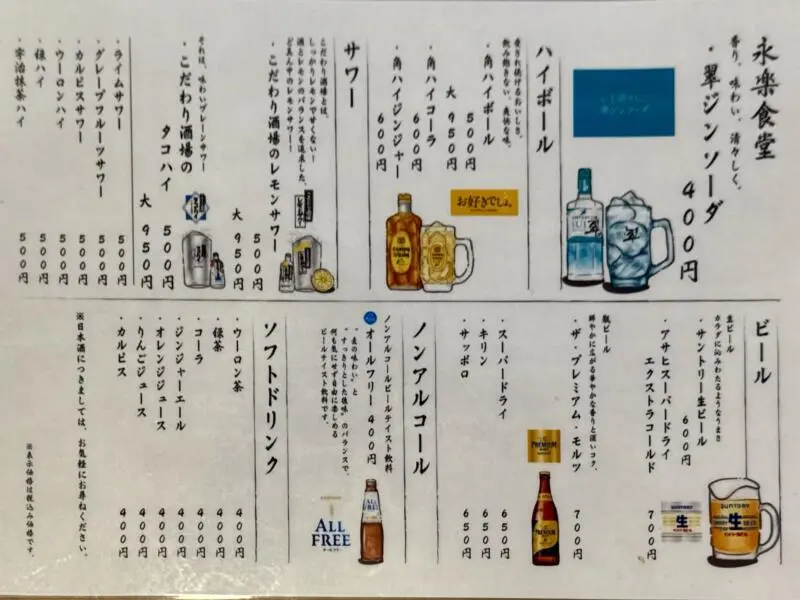  秋田県秋田市中通 秋田駅前 メニュー