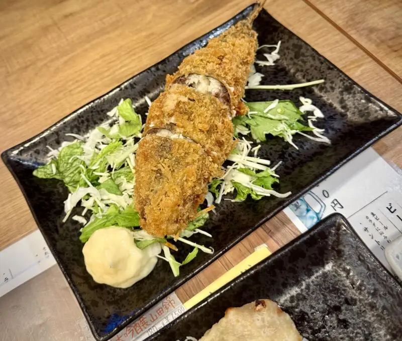  秋田県秋田市中通 秋田駅前 イワシポテトフライ 鰯フライ