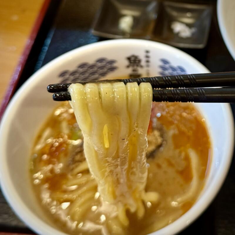 麺華 春は桜に牡丹 秋田県秋田市東通 秋田駅裏 辛辛つけめん 辛いつけ麺 辛め 麺