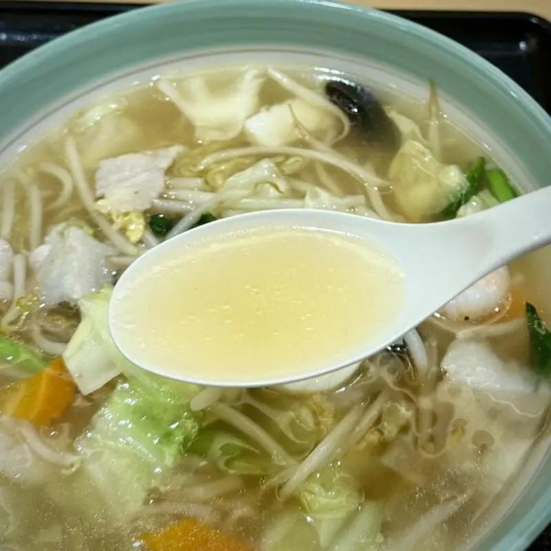 レストラン トーク 秋田県大館市御成町 いとく大館ショッピングセンター 3階 大館駅 五目ラーメン スープ