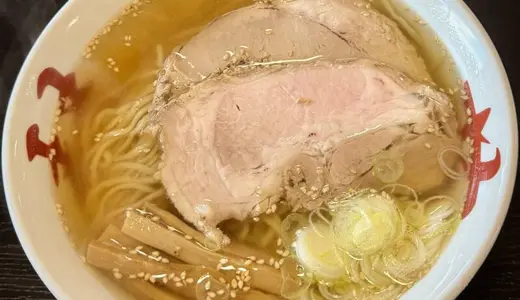 中華そば処 琴平荘＠山形県鶴岡市三瀬にて中華そば塩(あっさり)をオーダー！第24期シーズン初訪はディープ過ぎるメンバーで突撃♪