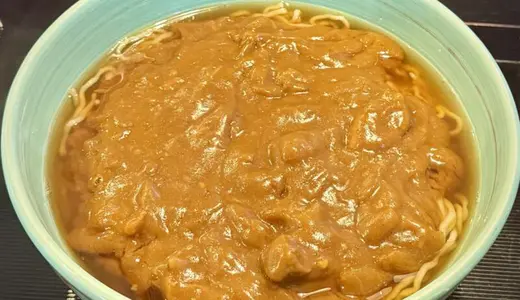 東軒＠山形県酒田市末広町にてカレーラーメンをオーダー♪今年で創業60年の老舗で食べる魚介香る酒田ラーメンとコク旨なカレーのハイブリッド♪