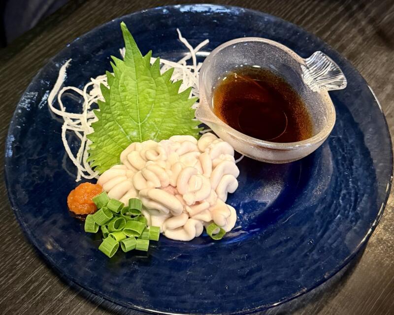 居酒屋 えん 山形県米沢市中央 きくわた刺身 だだみ タラの白子