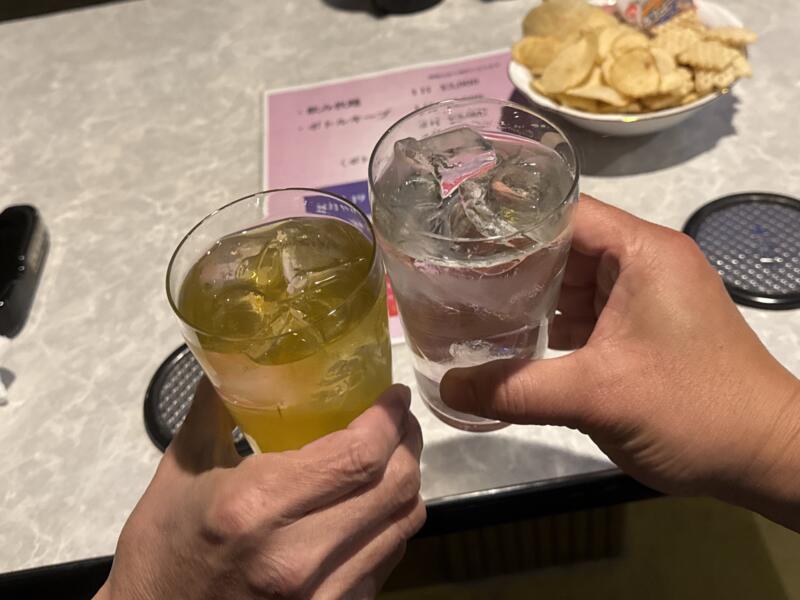 スナック 半熟スナイパー 山形県米沢市中央 焼酎水割り 乾杯