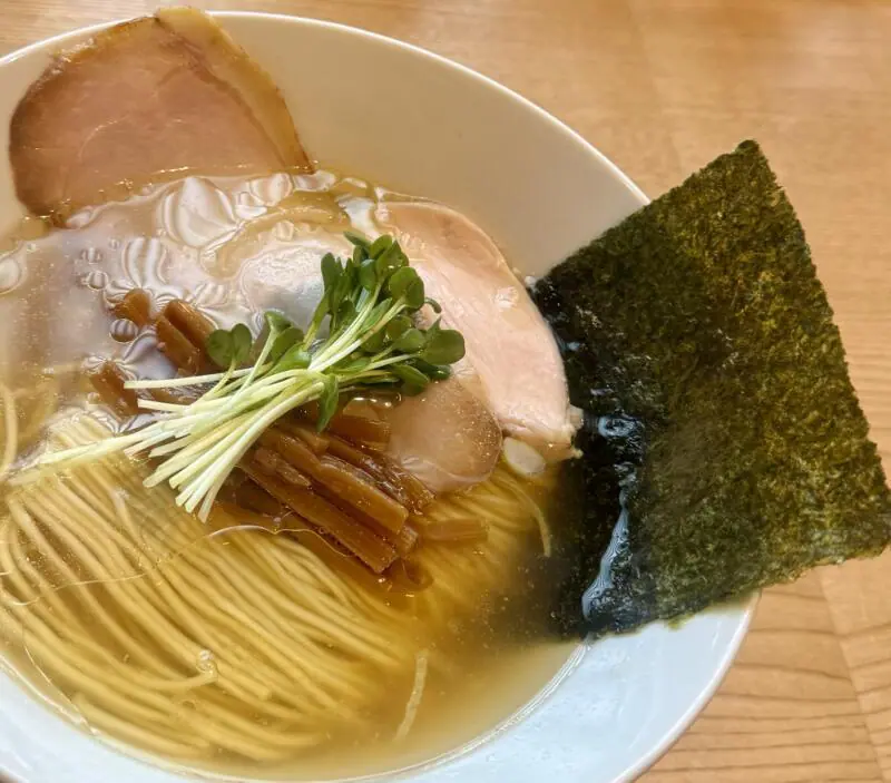 こまつ中華蕎麦 岩手県盛岡市青山 青山駅 しおそば 塩ラーメン 具