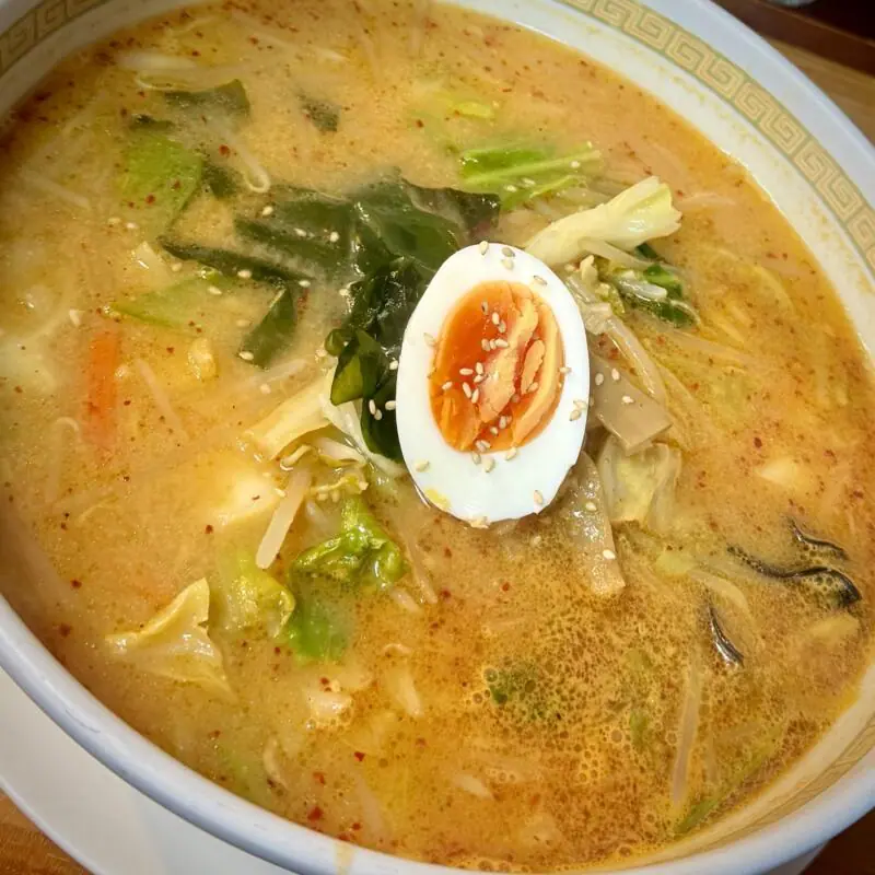 中華そば めん峯 めんほう 秋田県秋田市仁井田 羽後牛島駅 大野口 味噌中華 味噌ラーメン 具