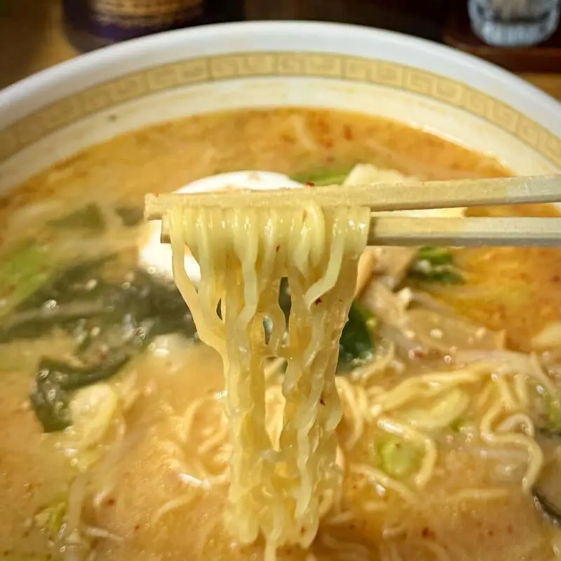 中華そば めん峯 めんほう 秋田県秋田市仁井田 羽後牛島駅 大野口 味噌中華 味噌ラーメン 麺