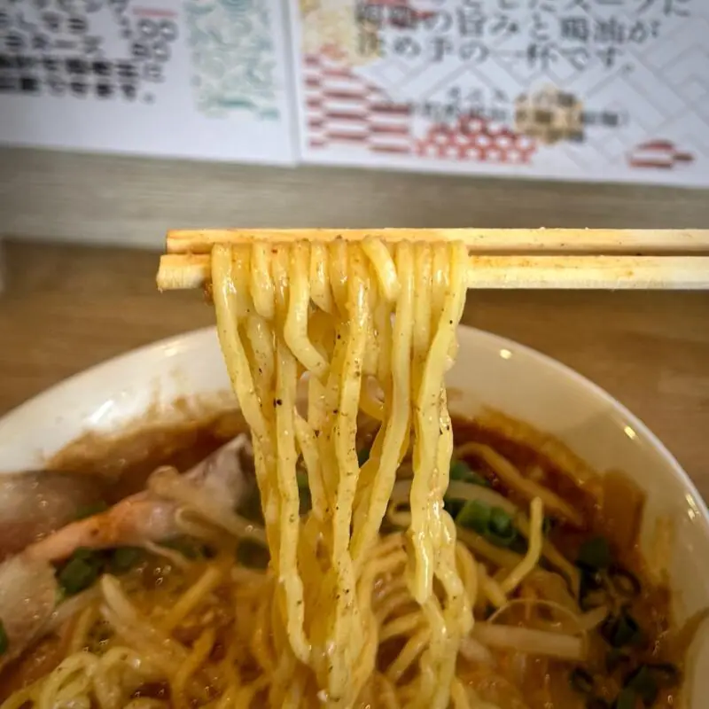 麺屋 周 まこと 秋田県大仙市長野 旧中仙町 羽後長野駅 旨辛魚介とんこつ 辛旨 濃厚魚介豚骨ラーメン 辛辛魚 麺