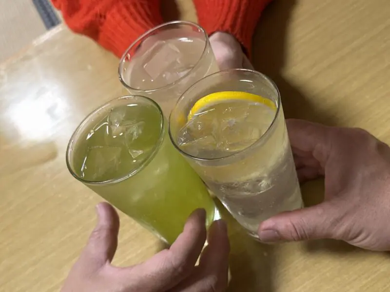 心の味 慶 よろこび 秋田県湯沢市表町 レモンサワー 乾杯