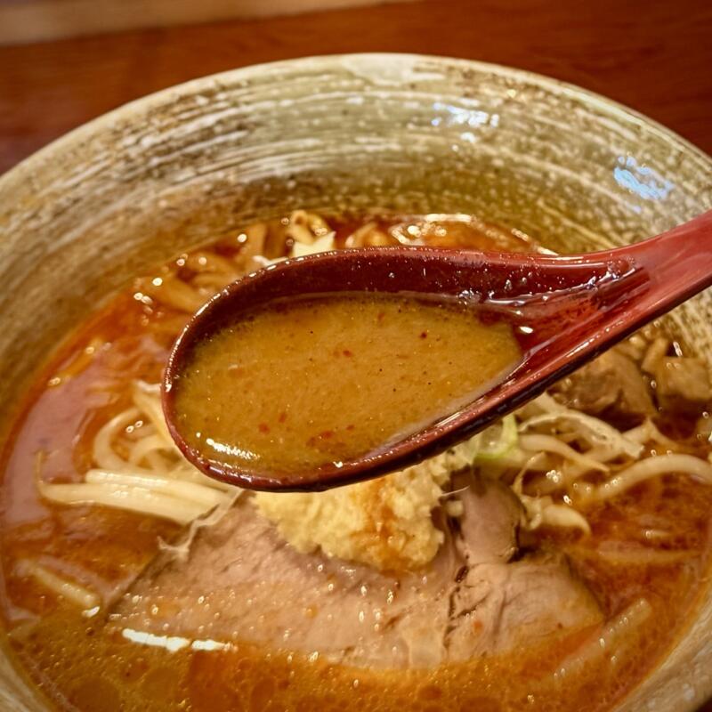 拉麺ひなた 山形県東根市神町西 神町駅 辛味噌ラーメン スープ