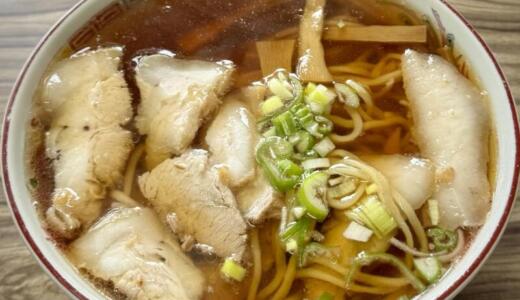 手打ちの店 池田屋＠山形県酒田市住吉町にてラーメン(しょう油)をオーダー！このご時世にワンコインでお釣りがくる驚愕の美味酒田ラーメン♪