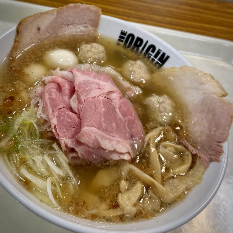 らあめん元 新旬祭 グルメパラダイス in 西武秋田店 秋田県秋田市中通 西武秋田店 地下催事場 特製松阪牛と煮干の塩らあめん 塩ラーメン 具