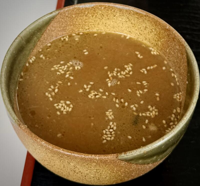 レストラン ぽんぽ 山形県最上郡戸沢村松坂 いきいきランドぽんぽ館2階 新旬屋本店コラボ 戸沢の味噌つけ麺 割りスープ