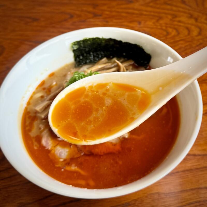 麺や 渚 なぎさ 秋田県南秋田郡五城目町鵜ノ木 八郎潟駅 五城目バスターミナル 味噌らぁめん 辛口 辛味噌らぁめん 辛味噌ラーメン スープ