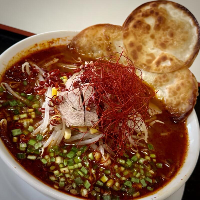 麺屋 あり坂 ありさか 秋田県大仙市大曲 花火通りペアーレ 大曲駅 激辛福はなび 三福 激辛醤油ラーメン 具