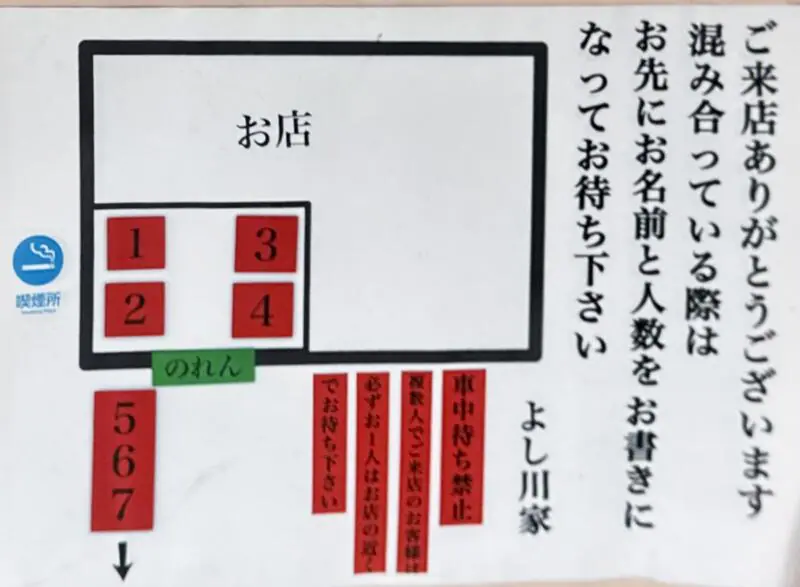 白河中華そば よし川家 よしかわや 栃木県大田原市住吉町 西那須野駅 ヨークタウン前 満席時 営業案内 並び方