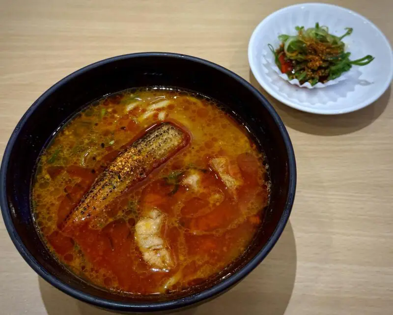 かっぱ寿司 男鹿店 秋田県男鹿市船越 内子 船越駅 鬼金棒監修 カラシビ味噌らー麺 辛痺味噌ラーメン 3辛 追い込みラー油