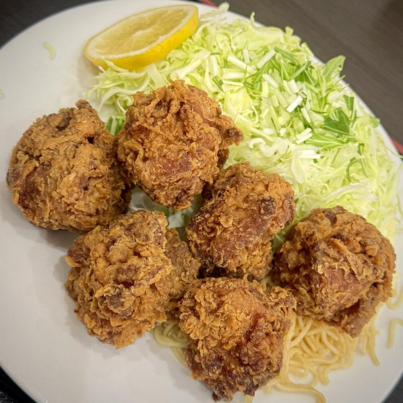 きらく食堂 秋田県横手市条里 一の口 横手駅 鶏から揚げ定食 鶏の唐揚げ定食