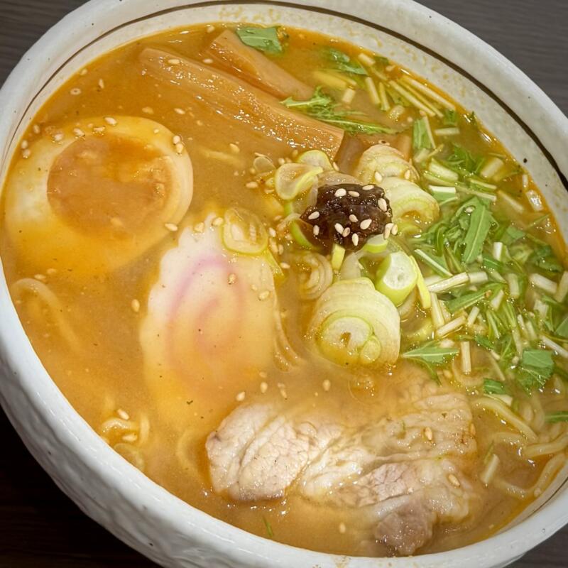 きらく食堂 秋田県横手市条里 一の口 横手駅 半ラーメン みそラーメン 味噌ラーメン 具