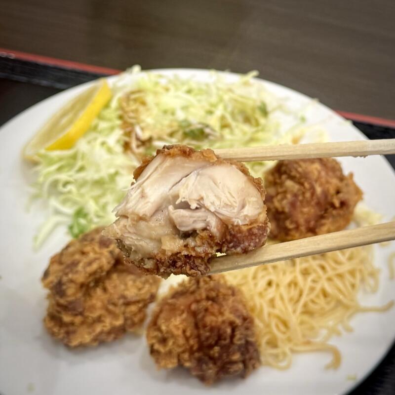 きらく食堂 秋田県横手市条里 一の口 横手駅 鶏から揚げ定食 鶏の唐揚げ定食