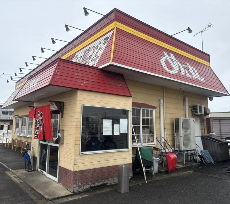 ラーメン めん丸 十文字店 秋田県横手市十文字町 八兵工丁 十文字駅 外観