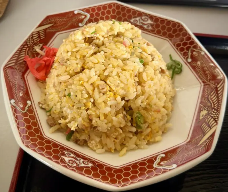 自家製麺と手作り餃子 精養軒 せいようけん 秋田県雄勝郡羽後町大戸 体育館前 羽後警察前 湯沢駅 半ラーメン＋チャーハンセット 炒飯