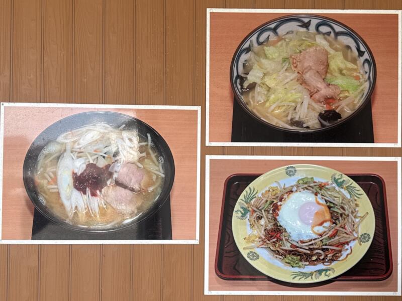 ホシナ食堂 山形県酒田市若竹町 酒田病院口 酒田駅 メニュー