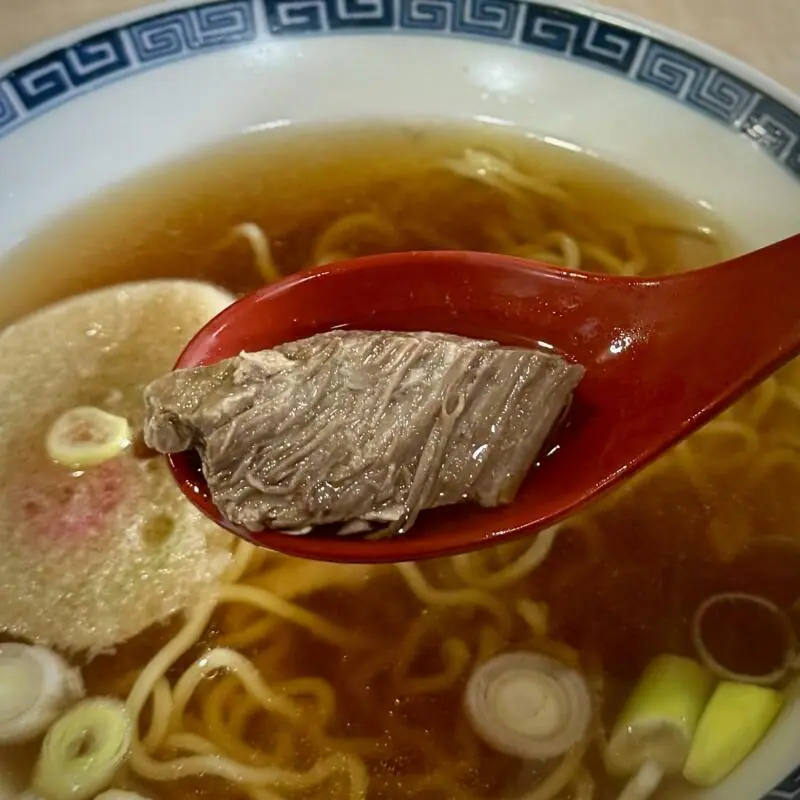 東寿司 秋田県横手市平鹿町 浅舞覚町 醍醐駅 半ラーメン 醤油ラーメン 具 チャーシュー