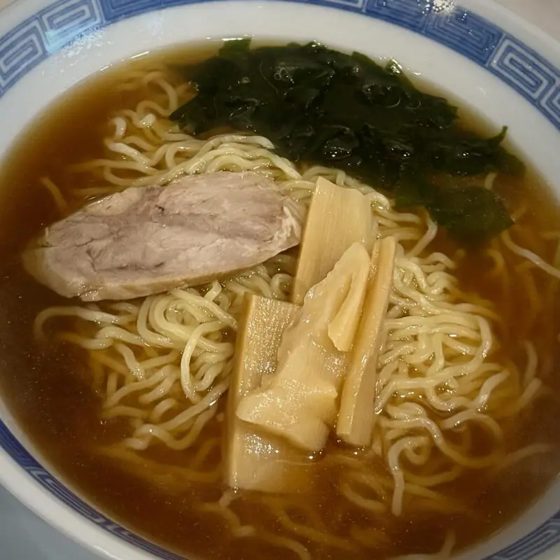 中華料理 笑幸 NICO にこ 秋田県秋田市中通 秋田駅前 中通一丁目 昼ラーメンセット 醤油ラーメン 具