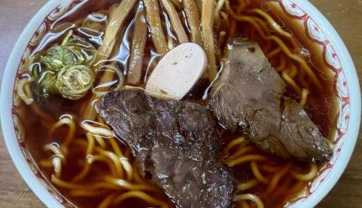 かめや食堂＠山形県長井市今泉にて中華そばをオーダー！ご当地馬肉ラーメン一本勝負の今年で創業73年になる老舗名店♪