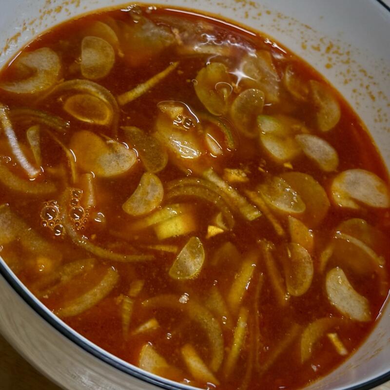 手打ラーメン いさみ いさみ食堂 福島県会津若松市馬場町 一の町 七日町駅 会津若松駅 ピリ辛手打つけ麺 具